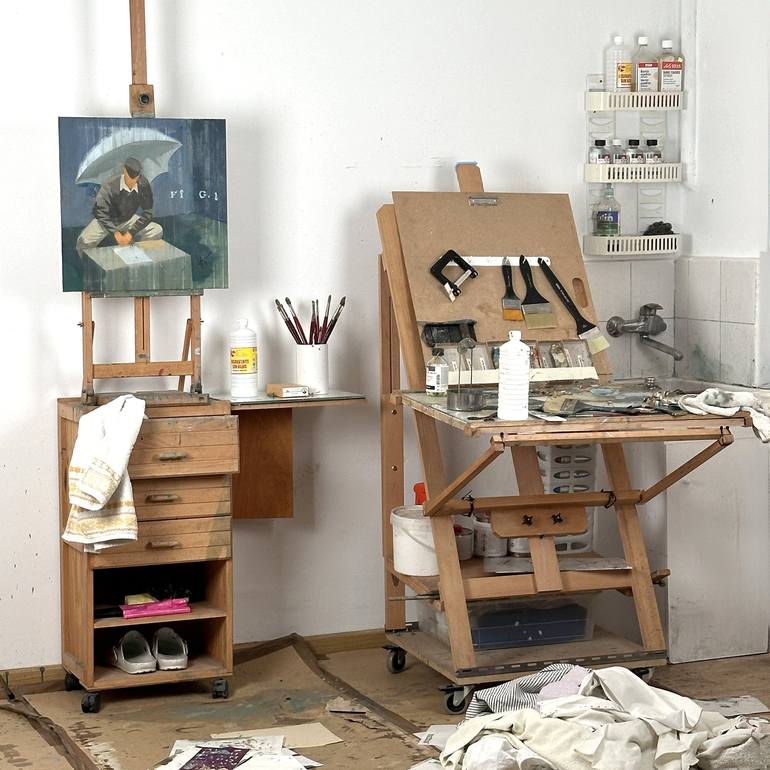 Original Contemporary Men Painting by Davis Lisboa