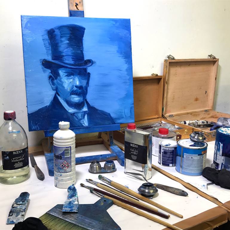 Original Documentary People Painting by Davis Lisboa