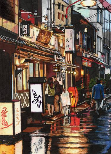 After The Rain A Year In Japan Series Drawing By Erin Nicholls Saatchi Art