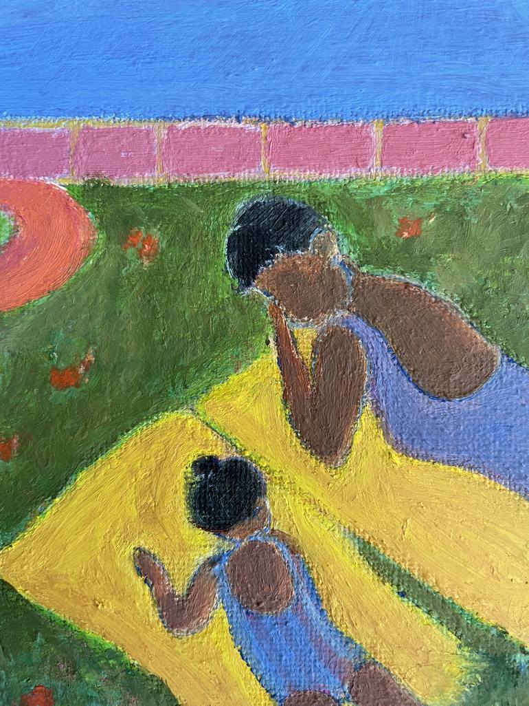 Original Expressionism Family Painting by Yunn Ru Soo