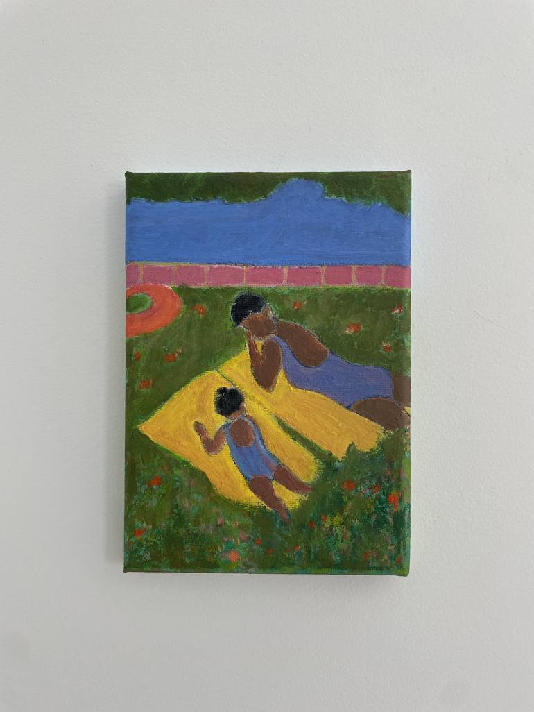 Original Expressionism Family Painting by Yunn Ru Soo