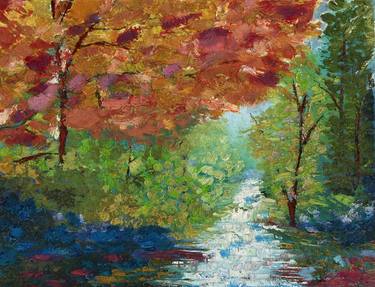 Original Expressionism Nature Painting by Yunn Ru Soo