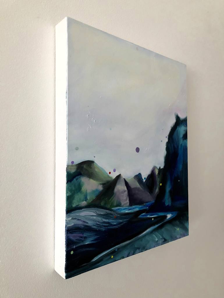 Original Abstract Expressionism Landscape Painting by Yunn Ru Soo