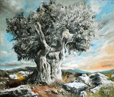 Original Tree Painting by Anja Kuzmic