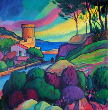 Original Expressionism Landscape Paintings by Guillermo Martí Ceballos