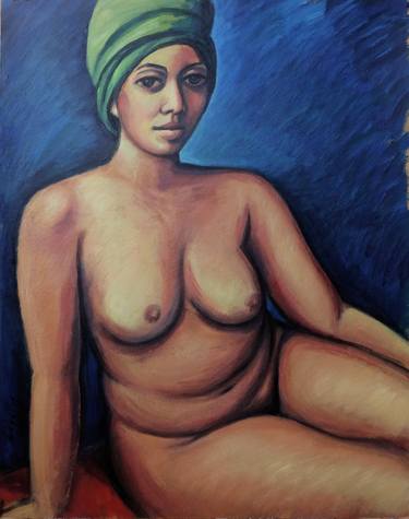 Original Figurative Nude Painting by Guillermo Martí Ceballos