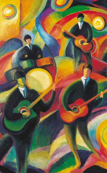 Original Expressionism Music Paintings by Guillermo Martí Ceballos