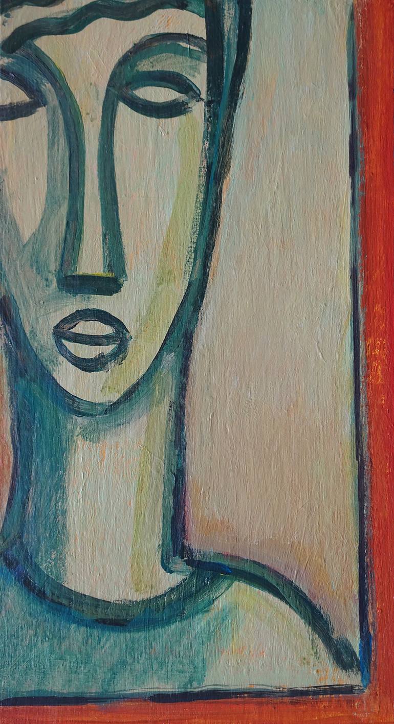 Original Cubism Women Painting by Guillermo Martí Ceballos