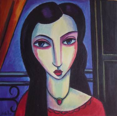 Original Expressionism Women Paintings by Guillermo Martí Ceballos