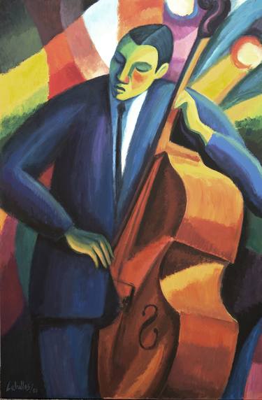 Print of Cubism Music Paintings by Guillermo Martí Ceballos