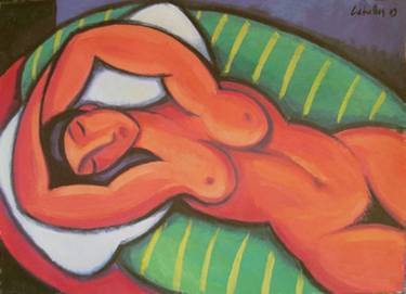 Original Expressionism Nude Paintings by Guillermo Martí Ceballos
