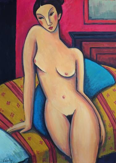 Original Figurative Nude Paintings by Guillermo Martí Ceballos