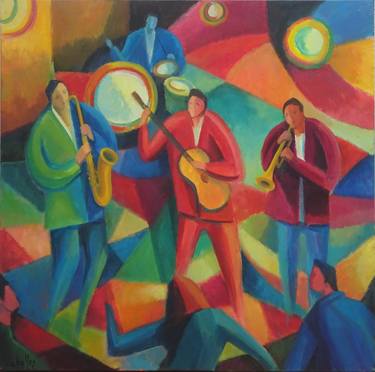 Original Abstract Expressionism Music Paintings by Guillermo Martí Ceballos