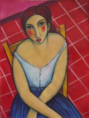 Original Figurative Women Paintings by Guillermo Martí Ceballos