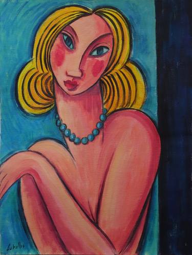 Original Expressionism Women Paintings by Guillermo Martí Ceballos