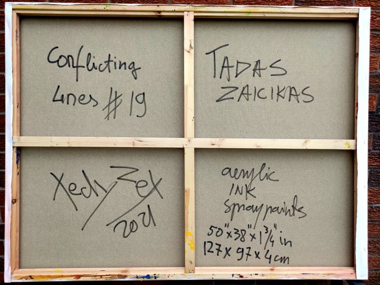 Original Abstract Expressionism Abstract Painting by Tadas Zaicikas
