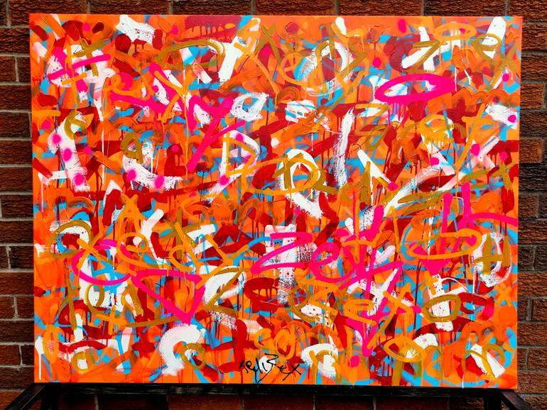 Original Abstract Expressionism Abstract Painting by Tadas Zaicikas
