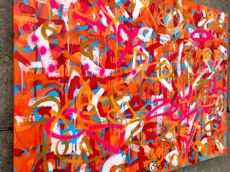 Original Abstract Expressionism Abstract Painting by Tadas Zaicikas