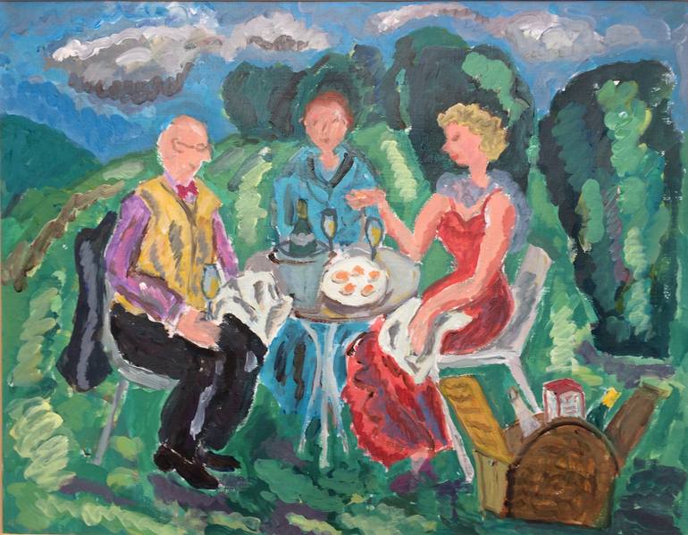 Picnic at the Opera Painting by Pernille Harttung | Saatchi Art