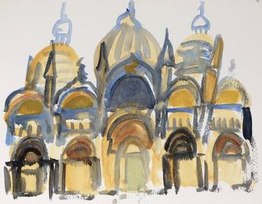 Original Architecture Paintings by Pernille Harttung