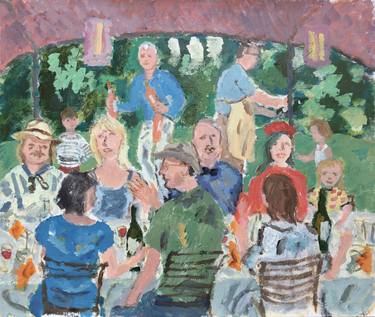 Original Impressionism Family Paintings by Pernille Harttung