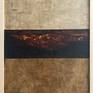 Painting on wood
Rustic wood frame
Organic texture
Predominant beige, brown, terracota and black colors
The nature inspired this work
