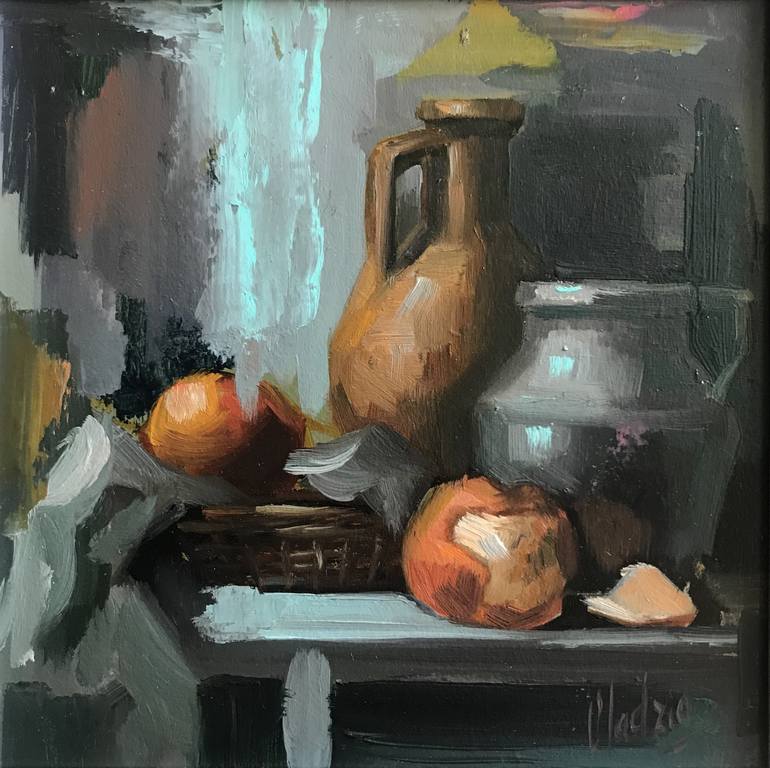 Original Abstract Still Life Painting by Volodymyr Semchuk  Vladzio