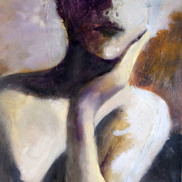 Original Impressionism Nude Painting by Petr Ldin