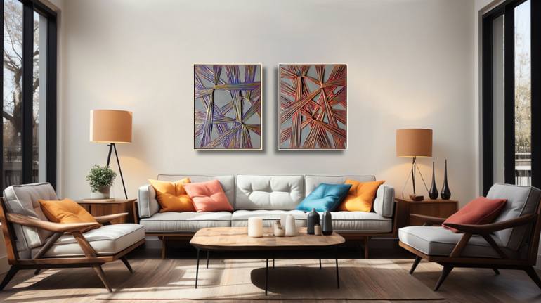 Original Abstract Mixed Media by Alla Grande
