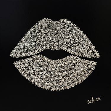 Saatchi Art Artist ALLA GRANDE; Painting, “WHITE LIPS” #art
