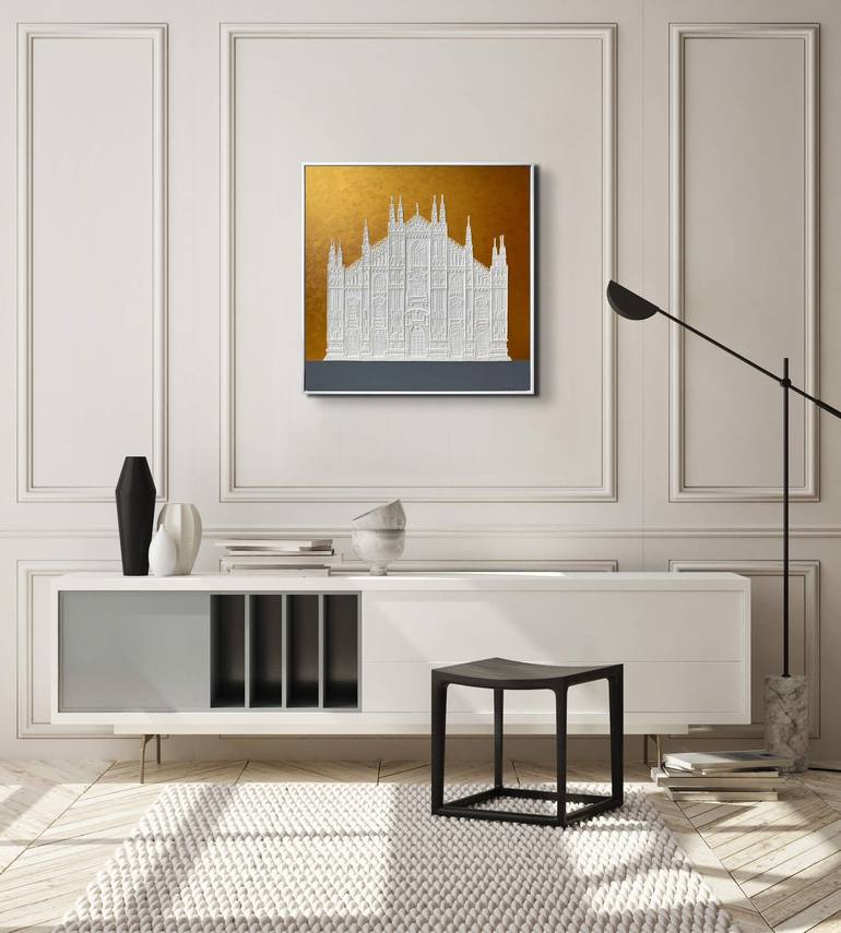 Original Minimalism Architecture Painting by ALLA GRANDE