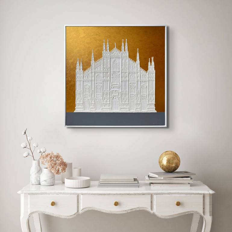 Original Minimalism Architecture Painting by Alla Grande