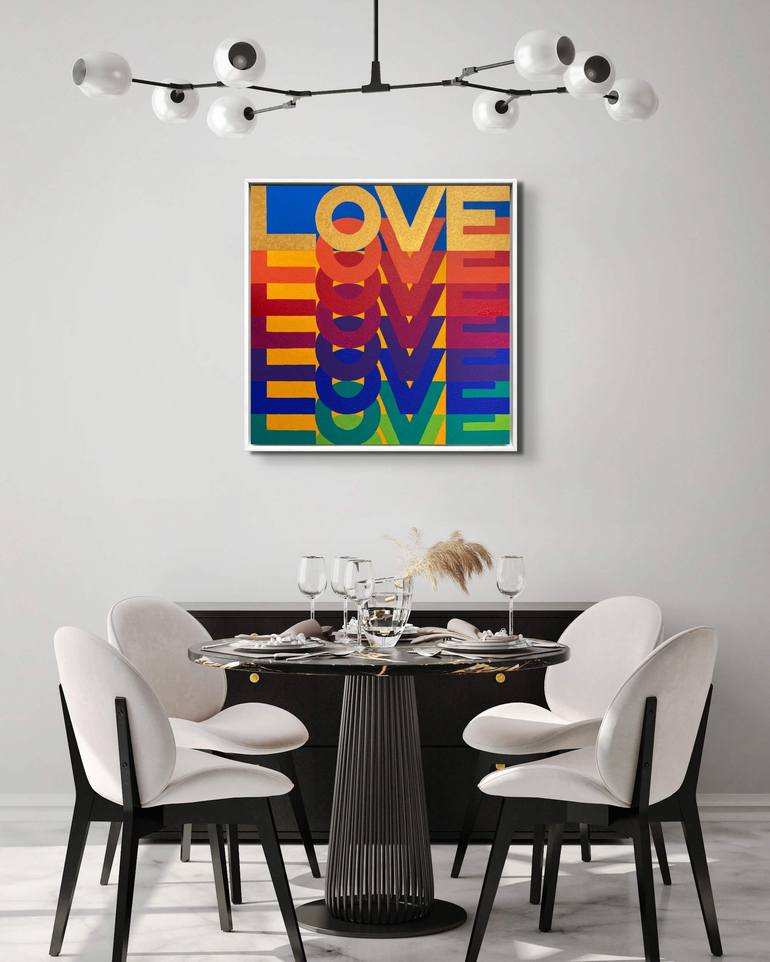 Original Pop Art Love Painting by ALLA GRANDE