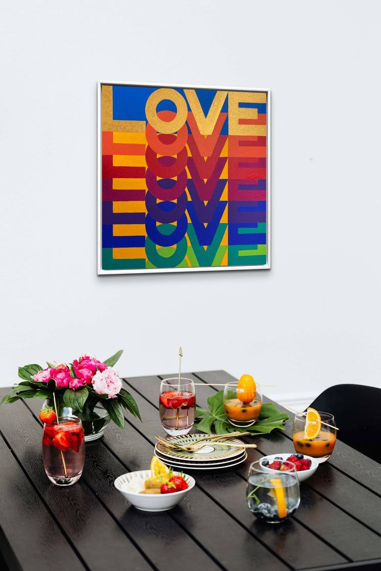 Original Pop Art Love Painting by ALLA GRANDE