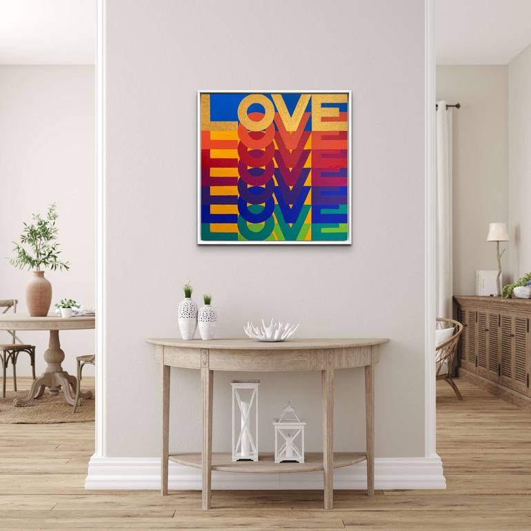 Original Pop Art Love Painting by ALLA GRANDE