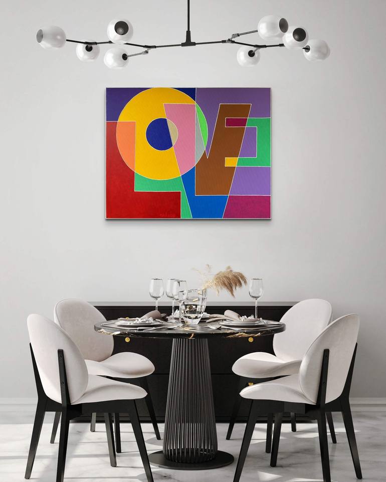 Original Pop Art Love Painting by ALLA GRANDE