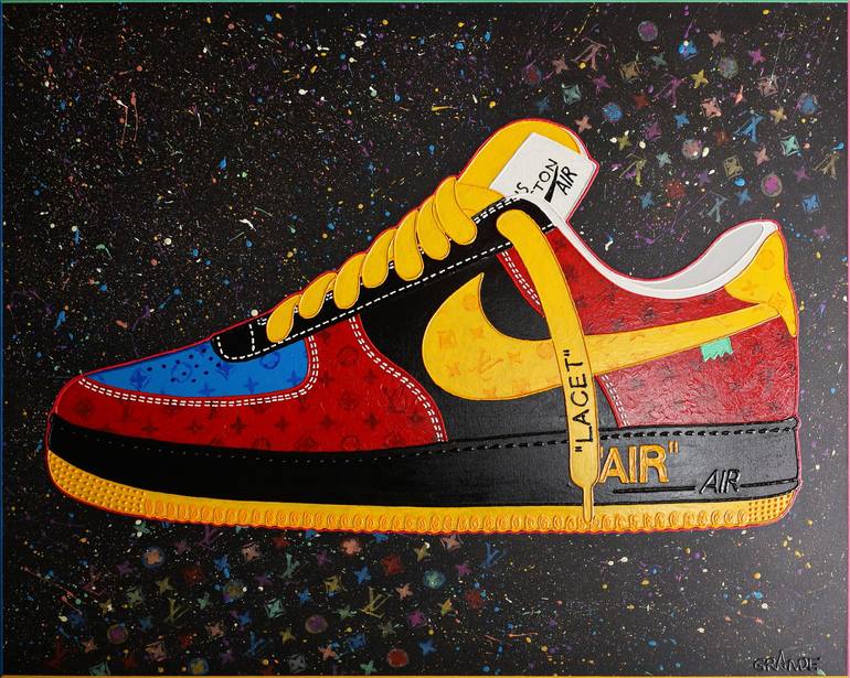 LOVE NIKE AIR FORCE 1 Painting by ALLA GRANDE Saatchi Art