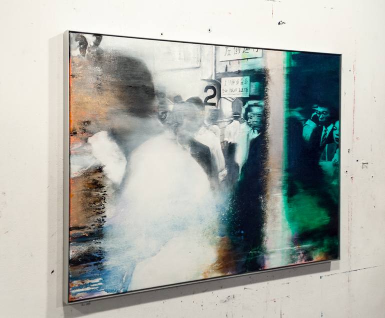 Original Abstract Expressionism People Painting by Chris Veeneman