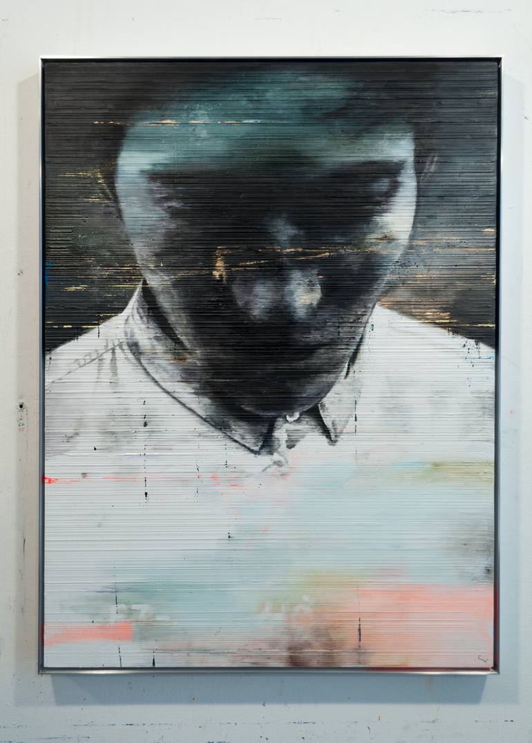 Original Abstract People Painting by Chris Veeneman