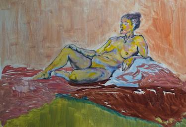 Print of Expressionism Erotic Paintings by Mark Singh