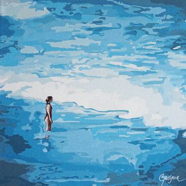 Original Beach Painting by Lynda Gagnon