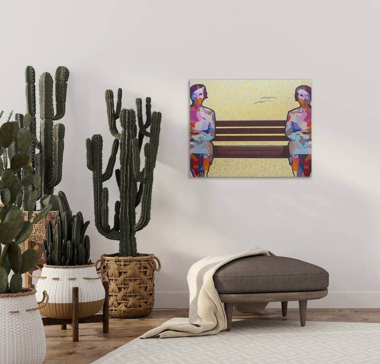 Original Figurative People Painting by Lynda Gagnon