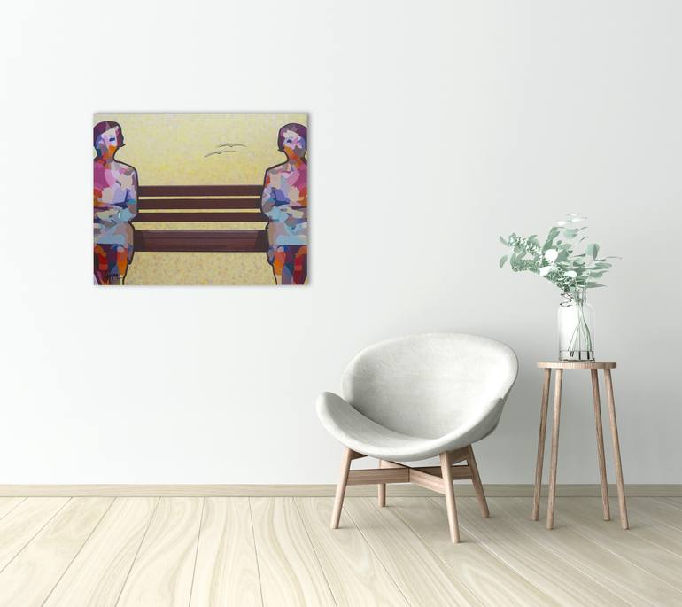 Original Figurative People Painting by Lynda Gagnon