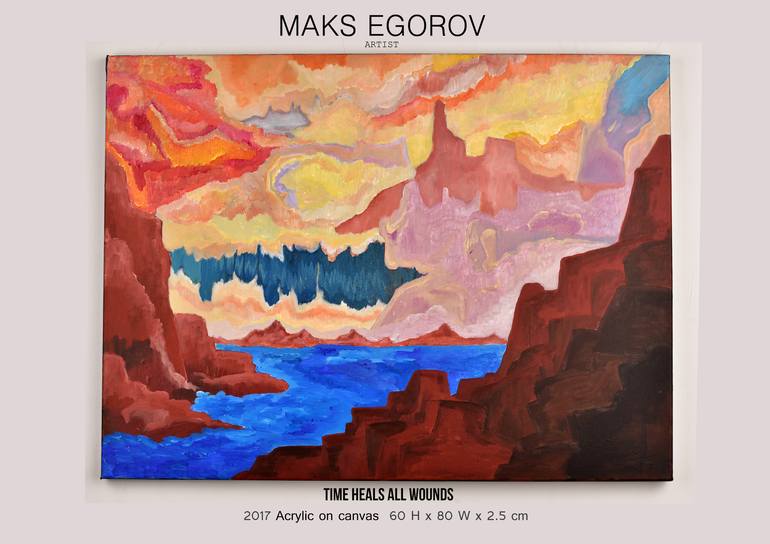 Original Abstract Painting by Maks Egorov