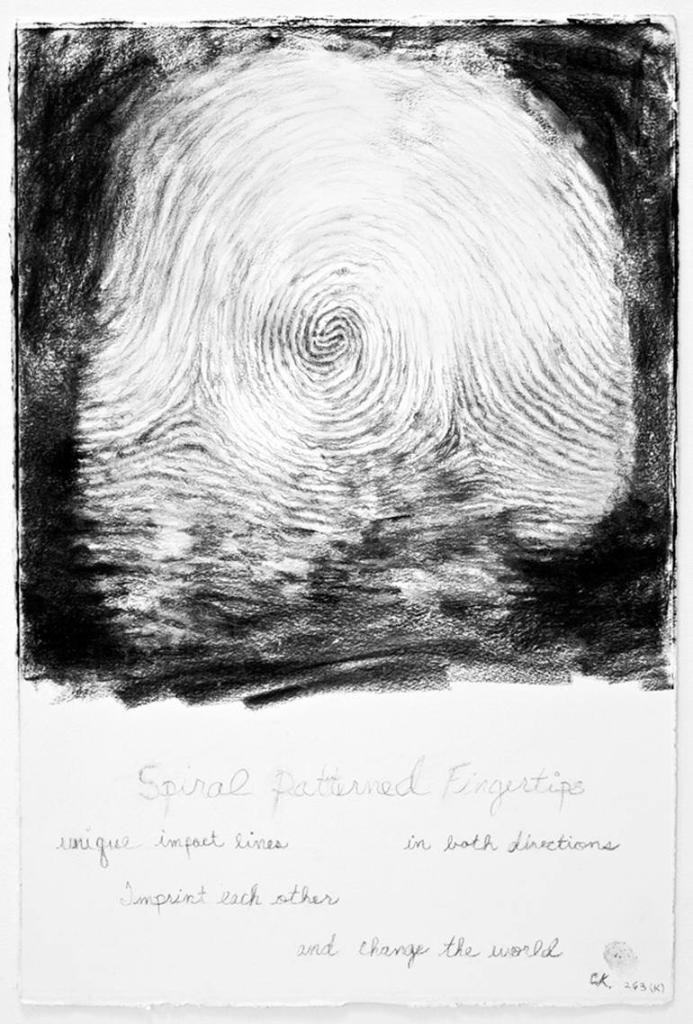 diary of dead bones 7. Fingertips Drawing by Claudia Kleefeld Saatchi Art