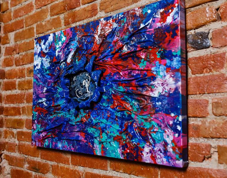 Original Abstract Expressionism Abstract Painting by Julia Skornyakova