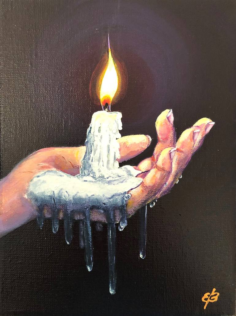 Candle Painting Medium