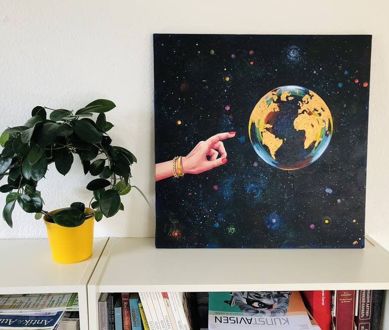 Original Outer Space Painting by Lena Smirnova