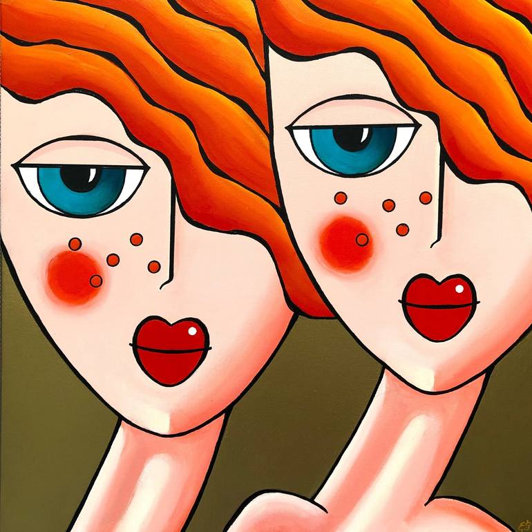 Print of Pop Art People Paintings by Lena Smirnova