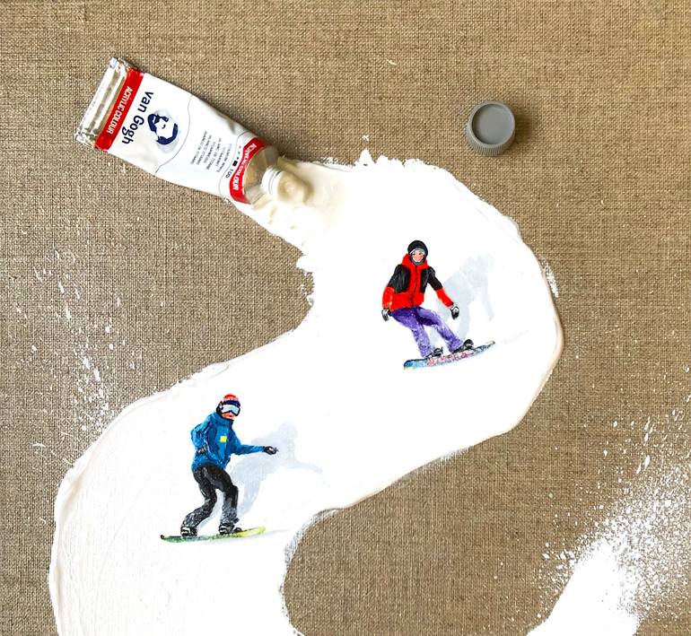 Original Realism Sports Painting by Lena Smirnova